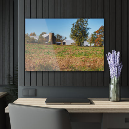 U R There Photography Freiberger Road Greys Rustic Farmhouse Acrylic Wall Print