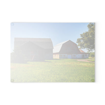 U R There Photography Atwell Road Trio Rustic Farmhouse Tempered-Glass Cutting Board