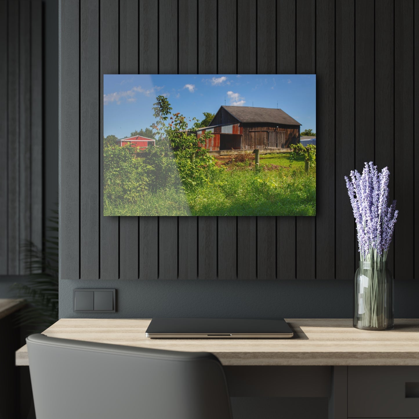 U R There Photography Beyond the Fence on Hunters Creek Rustic Farmhouse Acrylic Wall Print