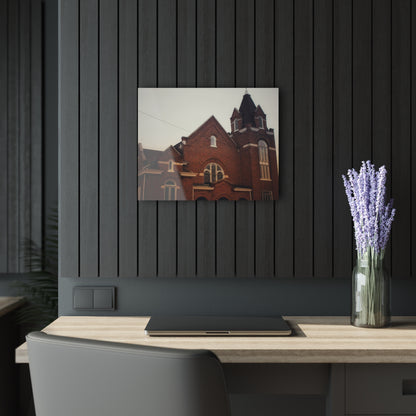 U R There Photography Brown City Methodist Church Rustic Farmhouse Acrylic Wall Print