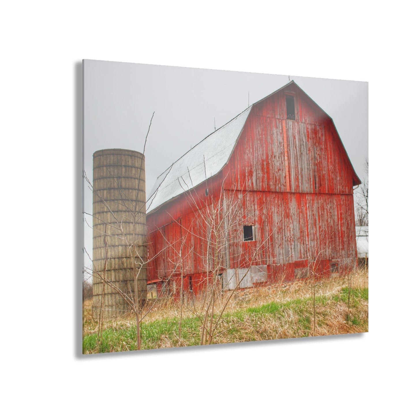 U R There Photography Columbiaville Red 2020 Rustic Farmhouse Acrylic Wall Print