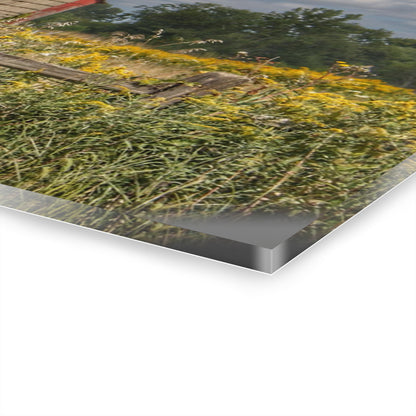 U R There Photography Nettney Road Red Rustic Farmhouse Acrylic Wall Print