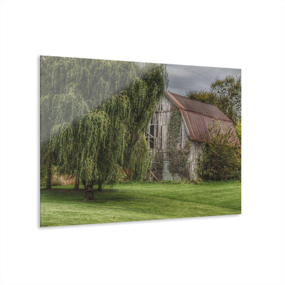 U R There Photography McDowell Road Grey Rustic Farmhouse Acrylic Wall Print