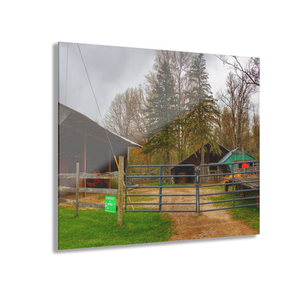 U R There Photography Castle Roadside Greys Rustic Farmhouse Acrylic Wall Print