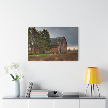 U R There Photography Owendale Red Rustic Farmhouse Acrylic Wall Print