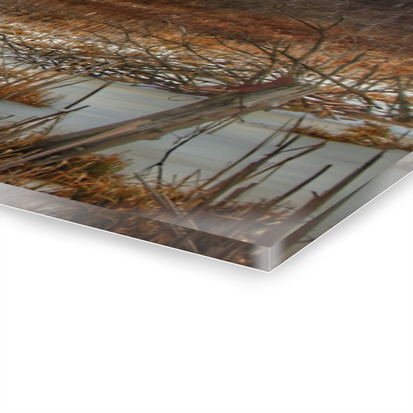 U R There Photography Norway Lake Hidden Grey I Rustic Farmhouse Acrylic Wall Print