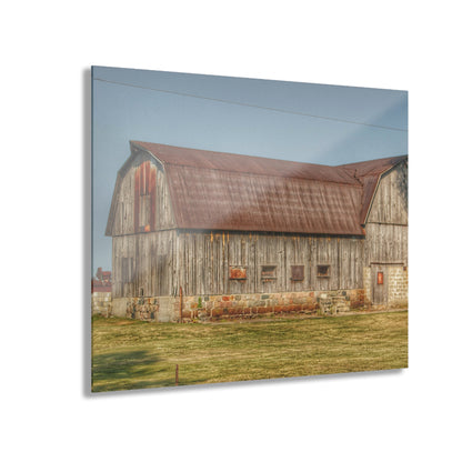 U R There Photography Irish Road Grey Rustic Farmhouse Acrylic Wall Print