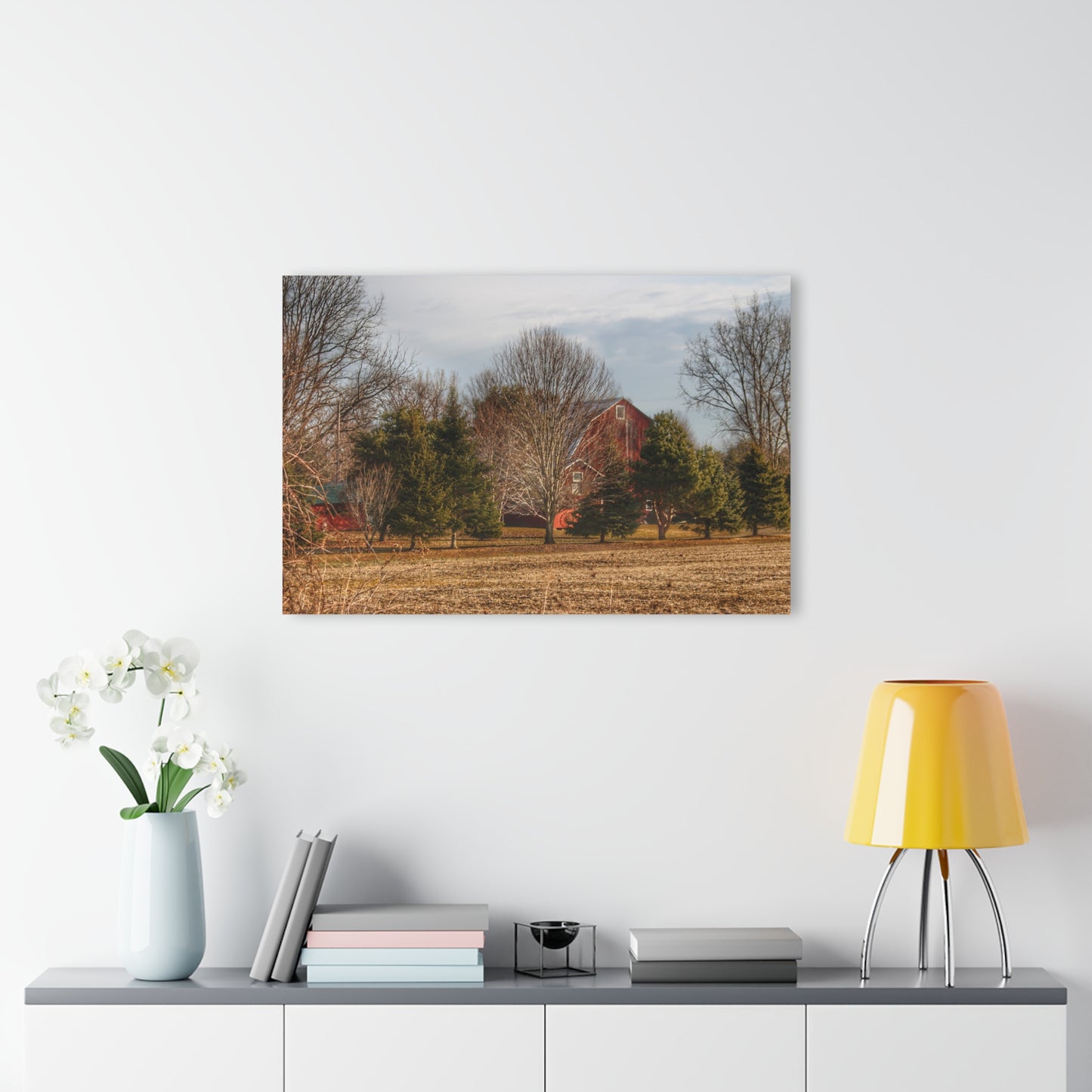 U R There Photography Irish Road Hidden Red Rustic Farmhouse Acrylic Wall Print