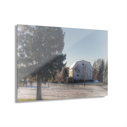 U R There Photography Washburn White Rustic Farmhouse Acrylic Wall Print