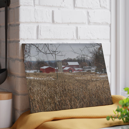 U R There Photography Beyond the Cornfield on Sutton Rustic Farmhouse Tempered-Glass Cutting Board