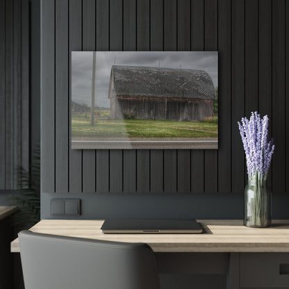 U R There Photography M-24 Elder Grey Rustic Farmhouse Acrylic Wall Print