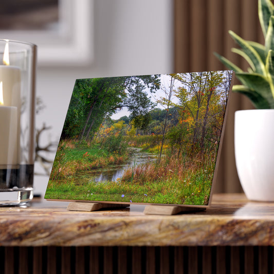 U R There Photography A River Runs Through It Rustic Farmhouse Decorative Ceramic Tile