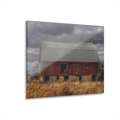 U R There Photography Booth Road Cow Barn I Rustic Farmhouse Acrylic Wall Print