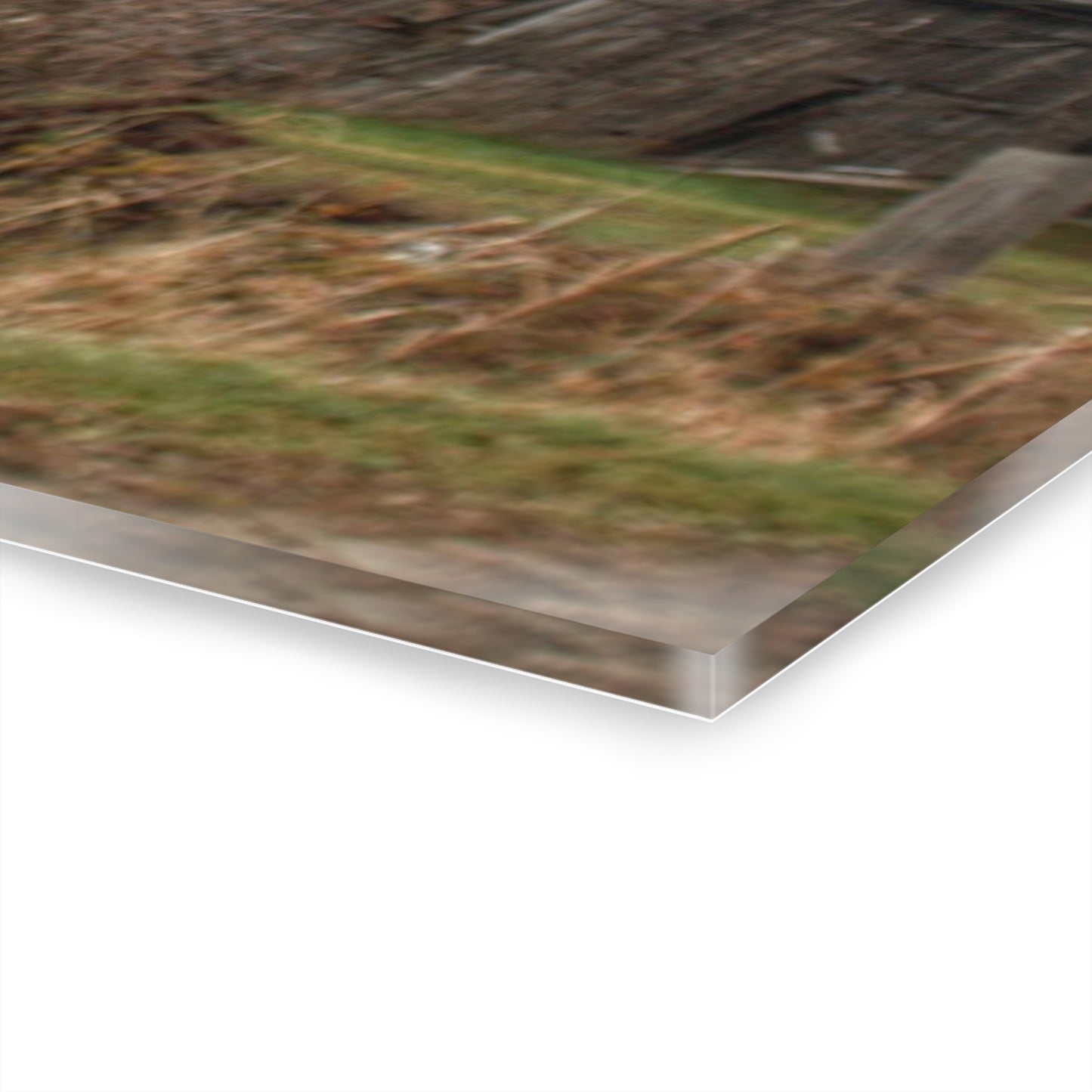 U R There Photography Bowers Road Greys II Rustic Farmhouse Acrylic Wall Print