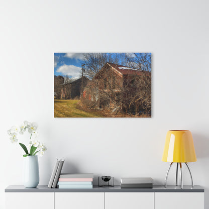 U R There Photography Buried Burnside Greys II Rustic Farmhouse Acrylic Wall Print