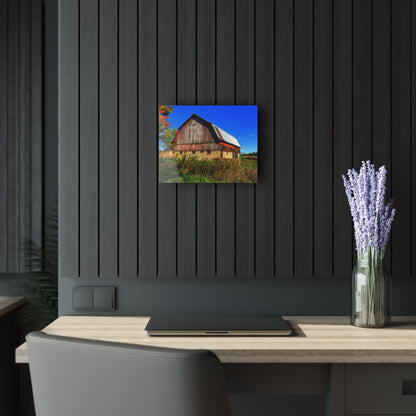 U R There Photography Byington Road Red II Rustic Farmhouse Acrylic Wall Print