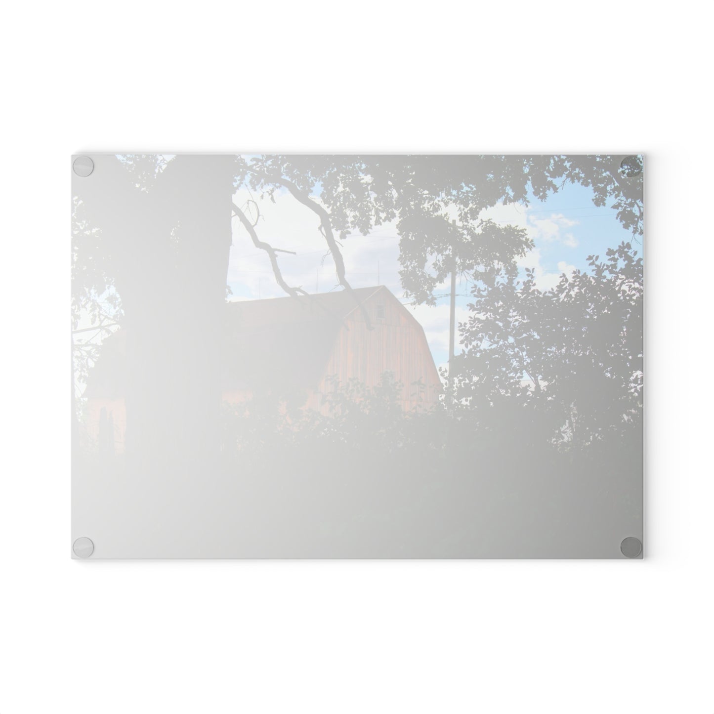 U R There Photography Bristol Gold Hidden Rustic Farmhouse Tempered-Glass Cutting Board