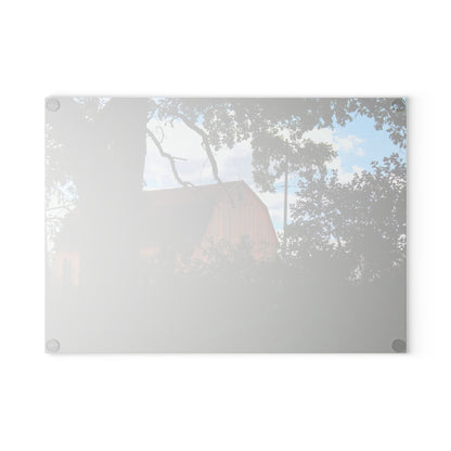 U R There Photography Bristol Gold Hidden Rustic Farmhouse Tempered-Glass Cutting Board