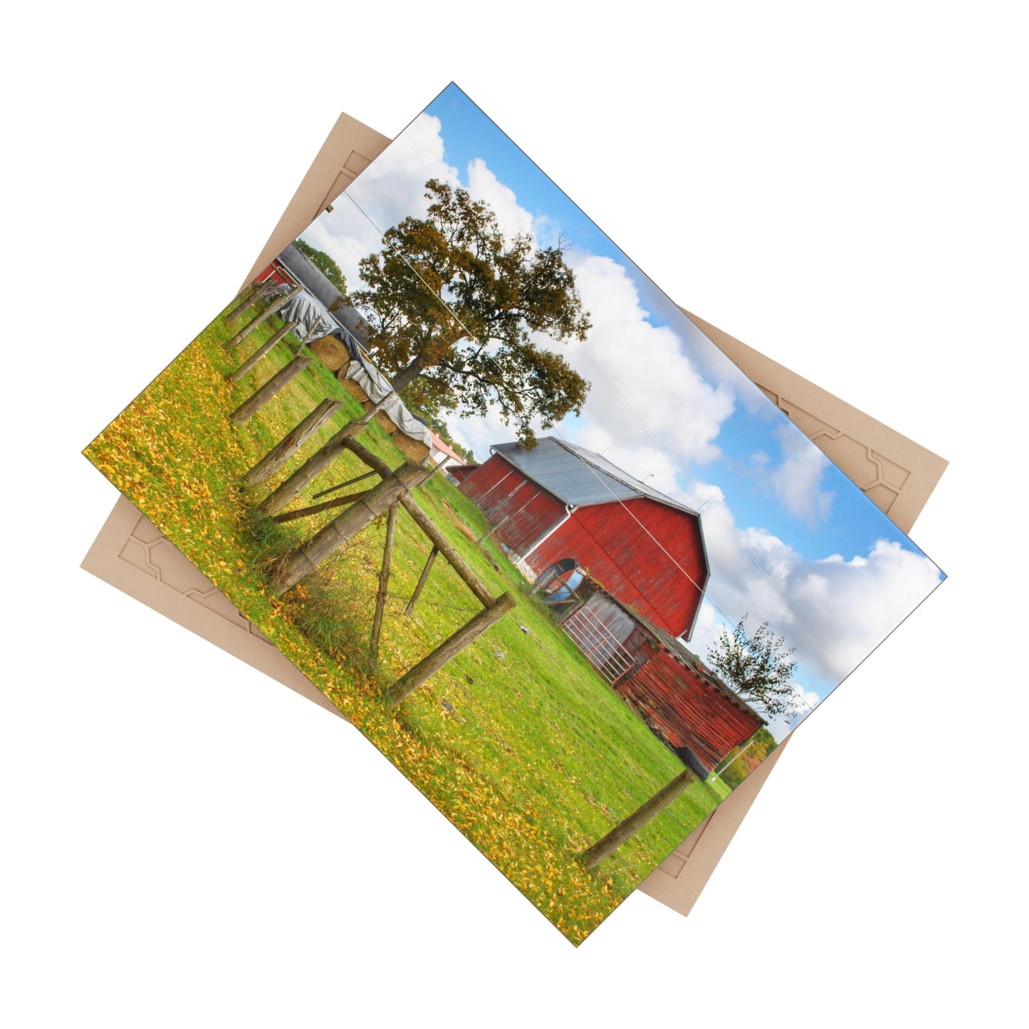 U R There Photography Beyond the Fence on Frances Road Rustic Farmhouse Decorative Ceramic Tile