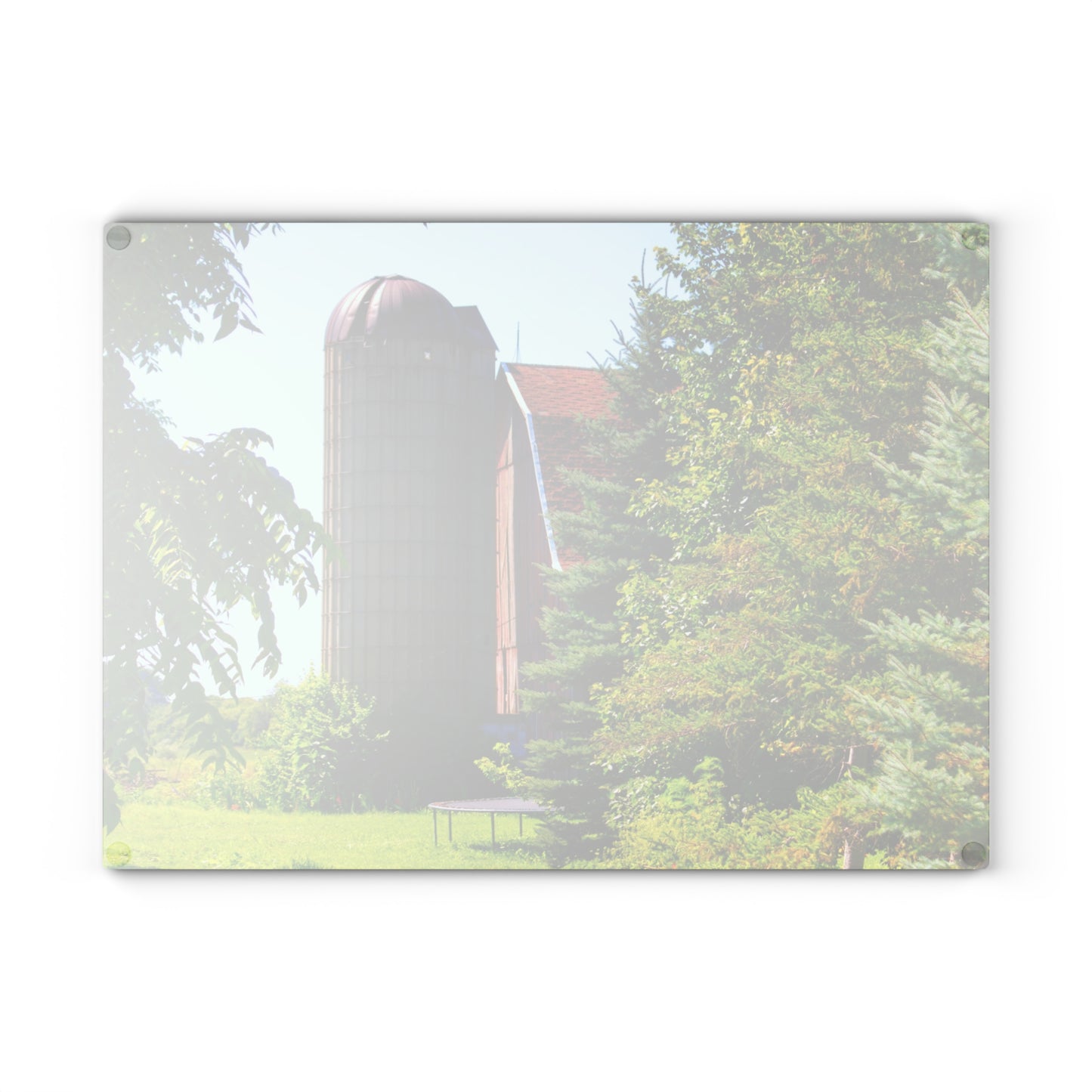 U R There Photography Atwell Road Hidden Rustic Farmhouse Tempered-Glass Cutting Board