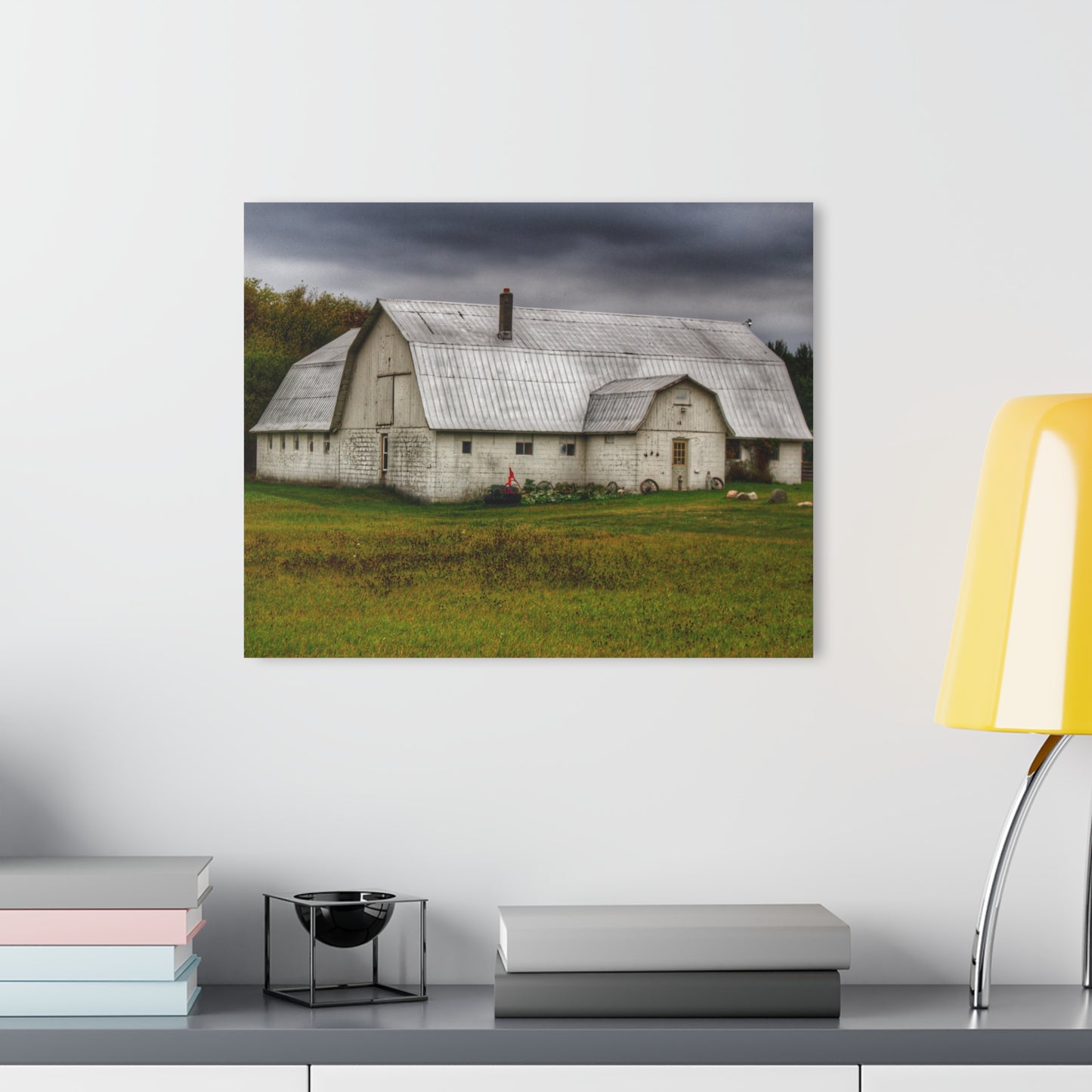 U R There Photography Milliman Road White Rustic Farmhouse Acrylic Wall Print