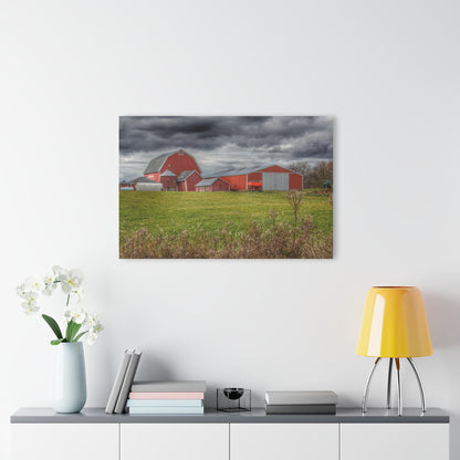 U R There Photography Castle Road Reds Rustic Farmhouse Acrylic Wall Print