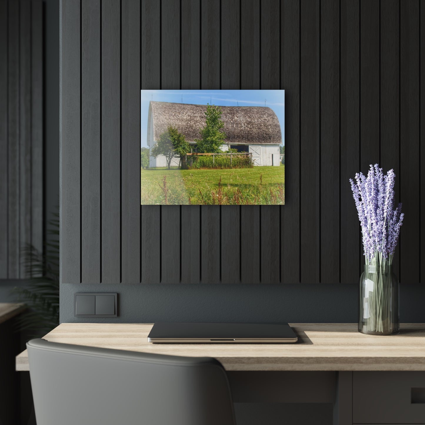 U R There Photography Country White Rustic Farmhouse Acrylic Wall Print