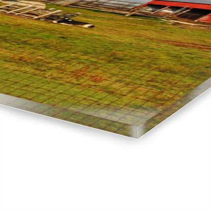 U R There Photography Kingston Checkerboard Farm Rustic Farmhouse Acrylic Wall Print