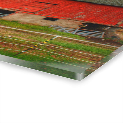 U R There Photography Elba Road Red III Rustic Farmhouse Acrylic Wall Print