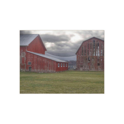 U R There Photography Church Road Reds Rustic Farmhouse Decorative Ceramic Tile