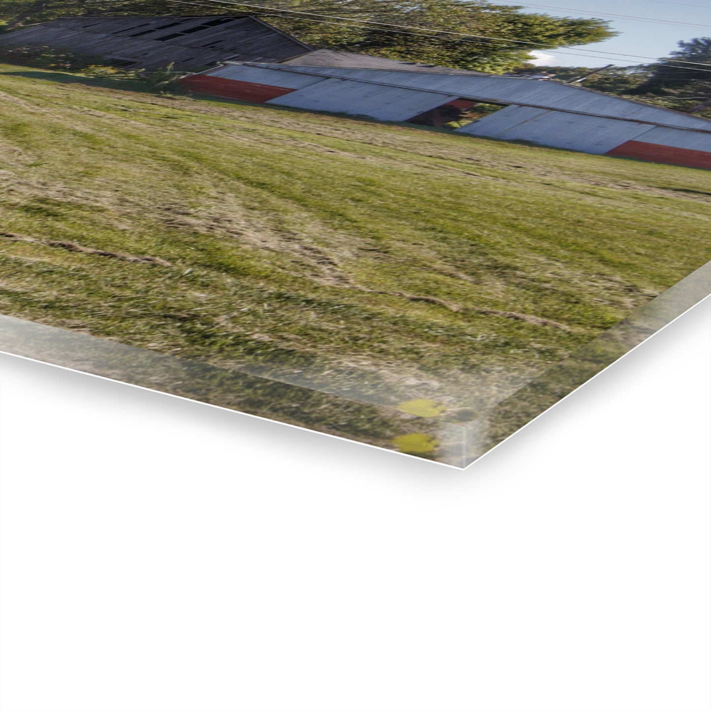 U R There Photography Havens Road Grey Rustic Farmhouse Acrylic Wall Print