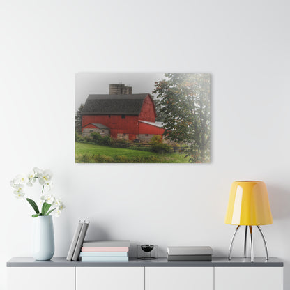 U R There Photography Five Lakes Road Red I Rustic Farmhouse Acrylic Wall Print