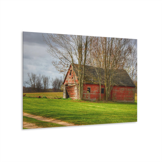 U R There Photography Centerline Shack Rustic Farmhouse Acrylic Wall Print