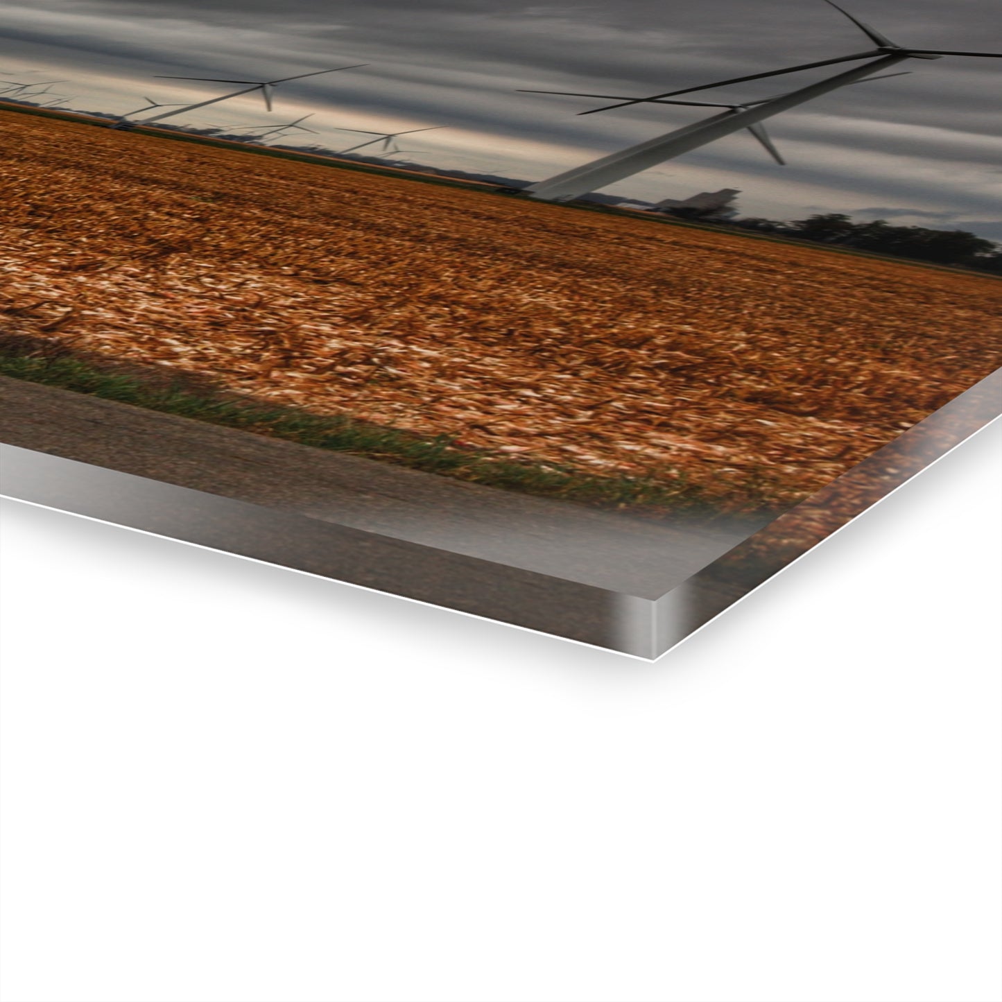 U R There Photography Garner Road Windmills Rustic Farmhouse Acrylic Wall Print