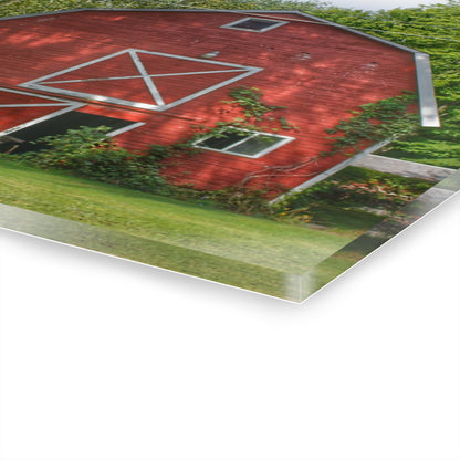 U R There Photography Henderson Red Rustic Farmhouse Acrylic Wall Print