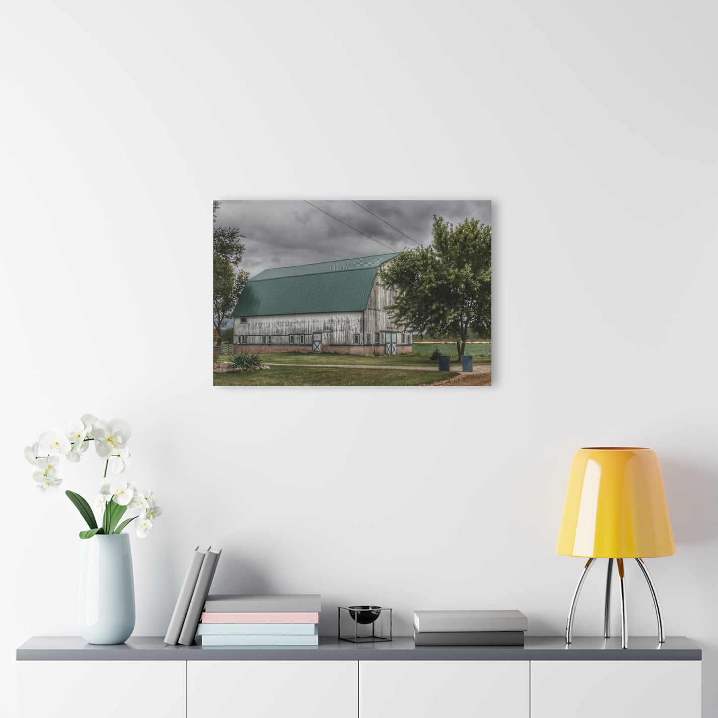 U R There Photography Bristol Road White II Rustic Farmhouse Acrylic Wall Print