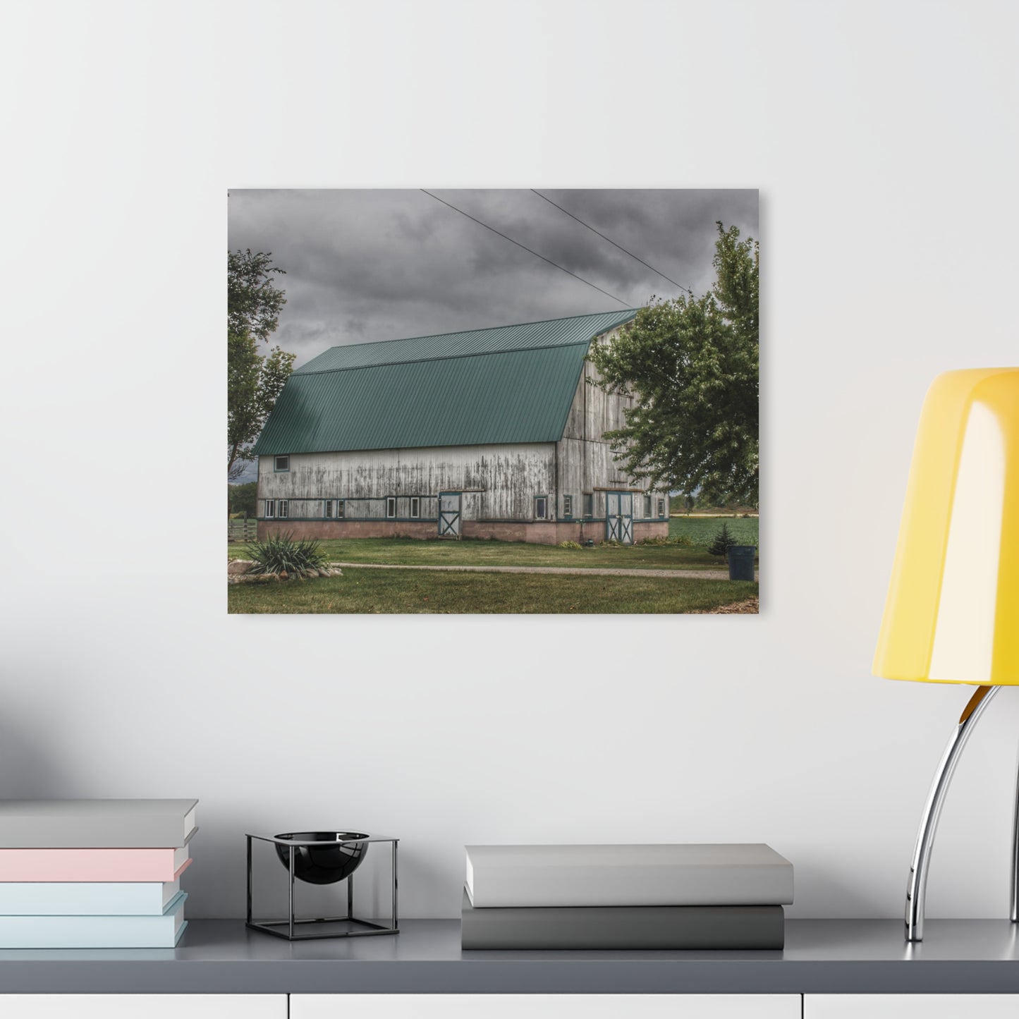 U R There Photography Bristol Road White II Rustic Farmhouse Acrylic Wall Print