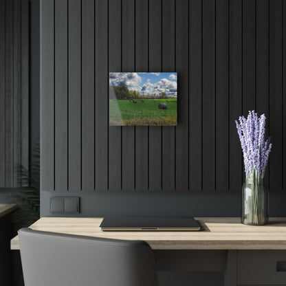 U R There Photography Haybale Heaven 2020 Rustic Farmhouse Acrylic Wall Print