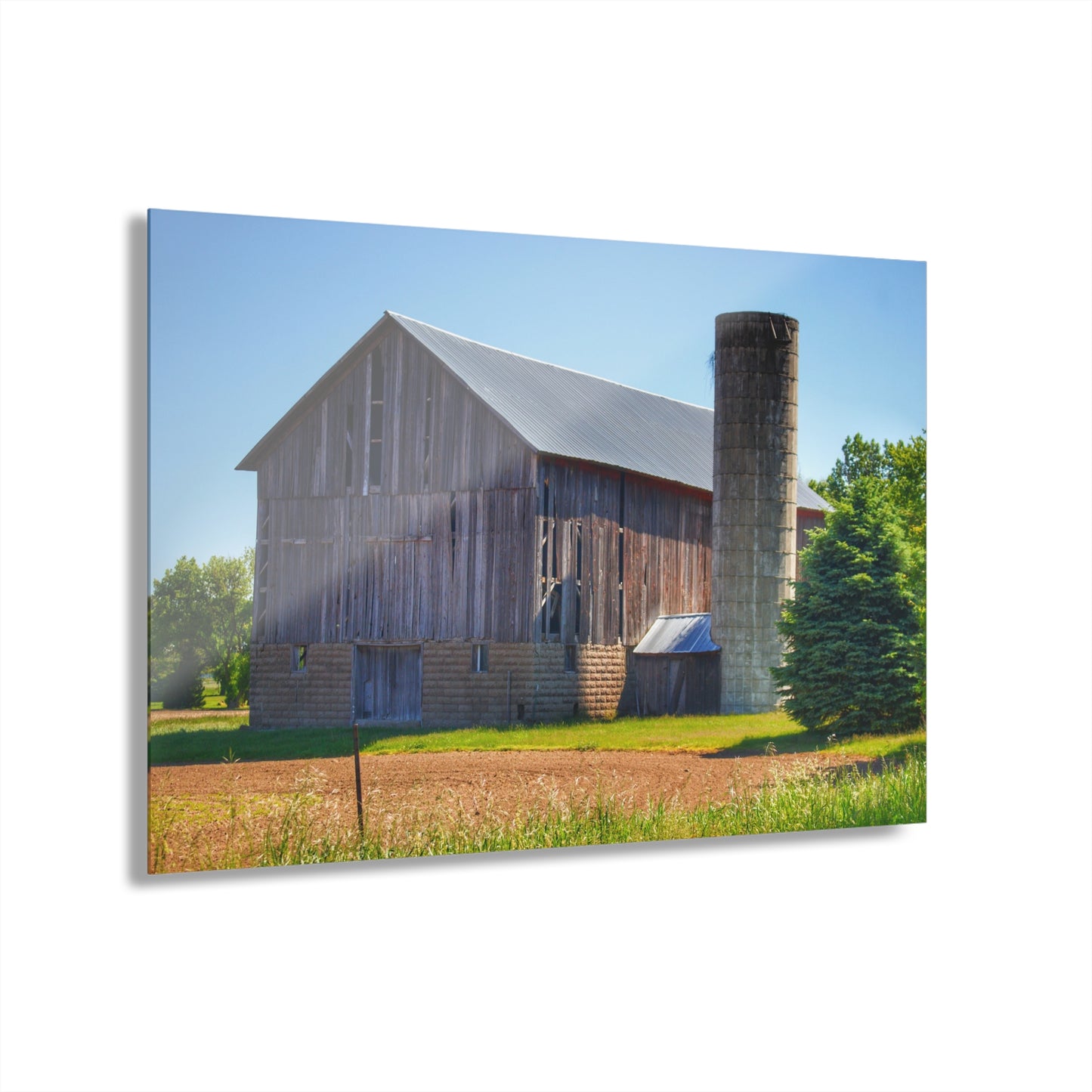 U R There Photography Gilford Grey III Rustic Farmhouse Acrylic Wall Print