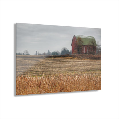 U R There Photography Bowers Road Red IV Rustic Farmhouse Acrylic Wall Print