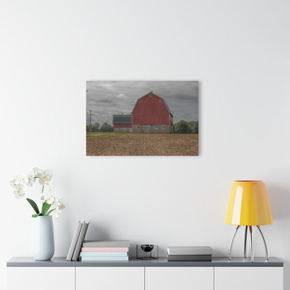 U R There Photography Cade Road Red I Rustic Farmhouse Acrylic Wall Print