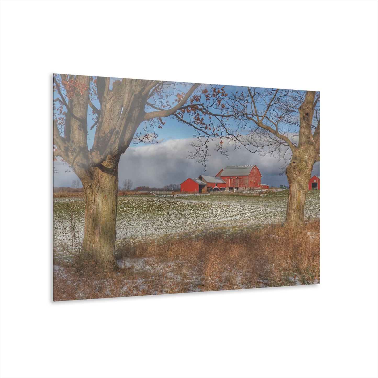 U R There Photography Approaching Storm on Edward Road Rustic Farmhouse Acrylic Wall Print