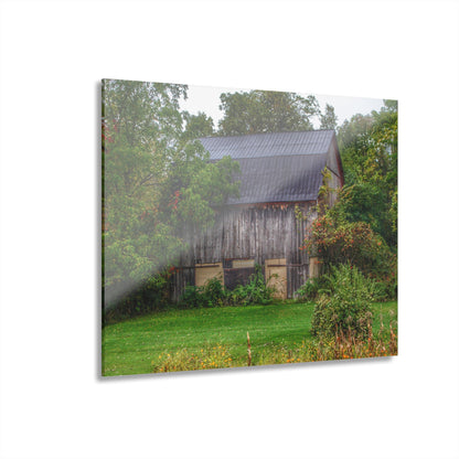 U R There Photography North Lake Road Hidden Grey Rustic Farmhouse Acrylic Wall Print