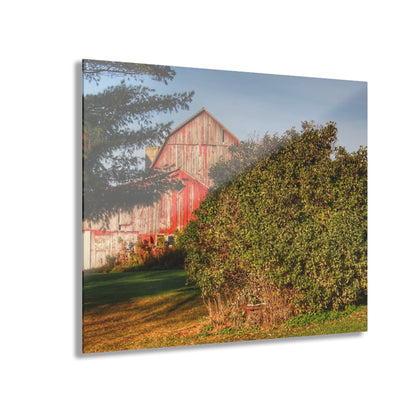 U R There Photography Cade Road Red II Rustic Farmhouse Acrylic Wall Print
