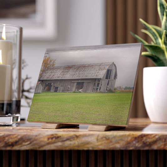 U R There Photography Bradford Road Grey Rustic Farmhouse Decorative Ceramic Tile