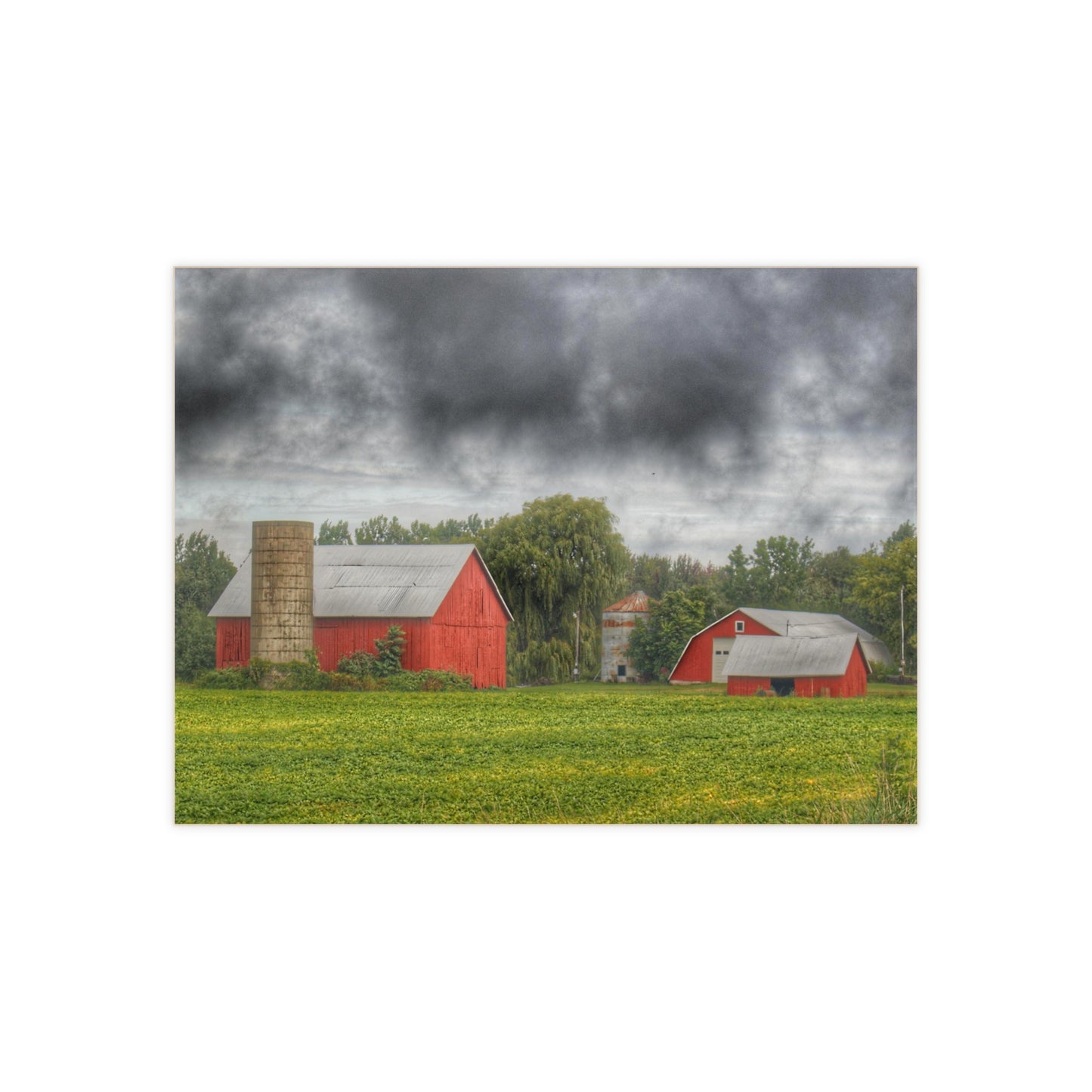 U R There Photography Kingston Road Trio I Rustic Farmhouse Decorative Ceramic Tile