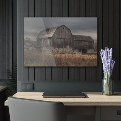 U R There Photography Majestic Grey Rustic Farmhouse Acrylic Wall Print