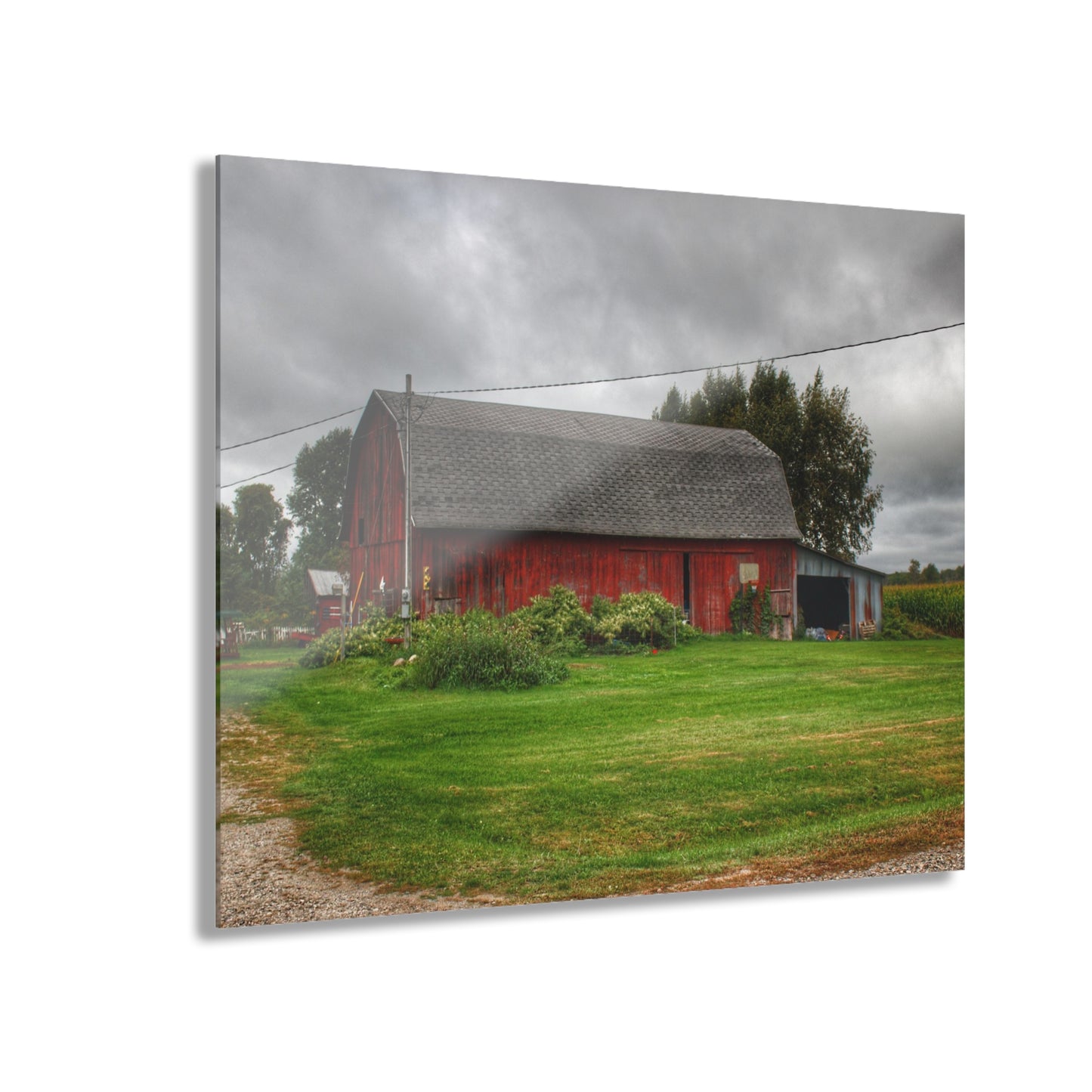 U R There Photography Country Red Rustic Farmhouse Acrylic Wall Print