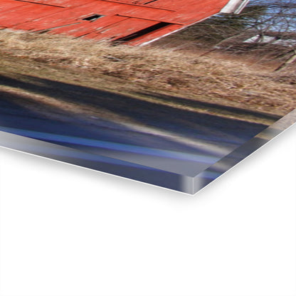 U R There Photography Hickory Ridge Red I Rustic Farmhouse Acrylic Wall Print