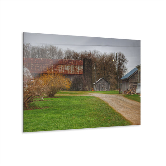U R There Photography South Summers Road Rusted and Little Grey Rustic Farmhouse Acrylic Wall Print